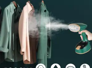 Défroisseur à vapeur pour vêtements 1300W Strong Power Fer vertical portatif avec réservoir de 120 ml, chauffage rapide, dissolvant de plis en tissu pour la maison et les voyages !