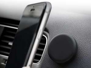 Soporte magnético para teléfono del coche (2 juegos con 4 placas de metal), soporte para teléfono de coche de rotación de 360 grados para iPhone Samsung y otros teléfonos inteligentes. ¡Fácil de usar!