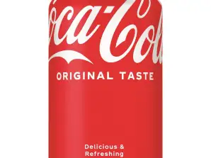 Асортимент Coca Cola Жирні банки 24x33cl також інші види безалкогольних напоїв