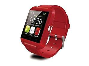 Pro Watch smartwatch vermelho! Ligue para o Facebook por SMS!