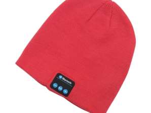 Red bluetooth cap Listen to music easily even during the winter months.
