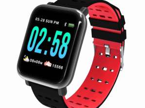 A6 smartwatch rot facebook gmail MP3 Anrufe