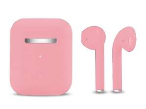Inpods 12 Macaron Pink soft touch kontrol med mat finish