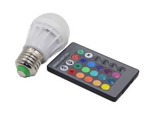 RGB LED žarulja s daljinskim upravljačem