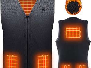 Amaz Lux Black unisex heated vest EU/M