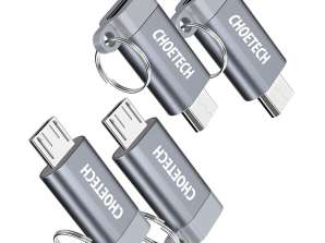 Choetech PD 2CMGY Keychain TYPE C > Micro USB Converter