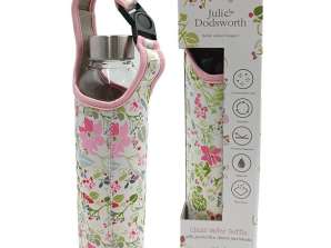 Julie Dodsworth Roze plantkunde glazen waterfles met case