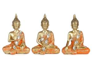 Zlatna i narančasta tajlandska Buddha meditacija