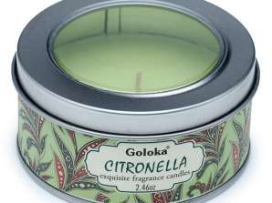 Goloka Citronella duftende vokslys tin