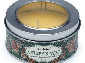 Goloka Natures Nest Cutie de lumânări cu ceară parfumată