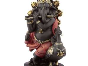 Ganesh figurica s trskom i paunom