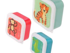 Zoo Animals Lunch Boxes Lunch Boxes Set of 3 S/M/L