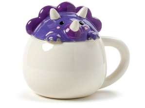 Adoramals Purple Dinosaur Beeping Animal Lid Cup