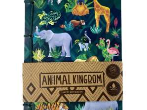 Animal Kingdom Tierwelt Steinpapier A5 liniertes Notizbuch