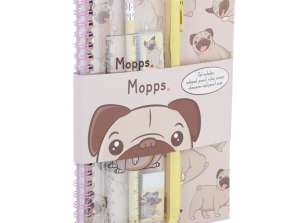 Carlins Le Pug Dog Set de 6 papeteries