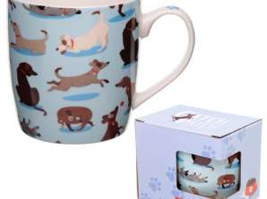 Catch Patch Dog Design Porslin Mugg