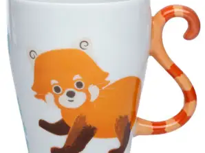 Red Panda Zooniverse formet porcelæn håndtag krus