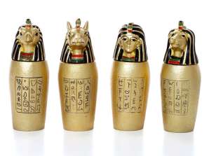 Golden Egyptian canopy vessel per piece