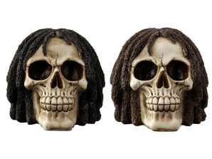 Rasta Skull Ornamento