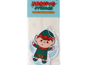 Christmas Festive Friends Elf Car Air Freshener Spice Apple Per Piece