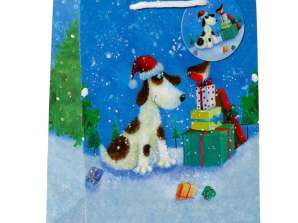 Navidad Jan Pashley Dog Bolsa de regalo M por pieza