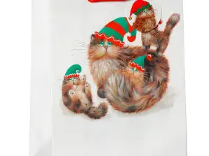 Jul Kim Haskins Cats Fairy presentpåse L per styck