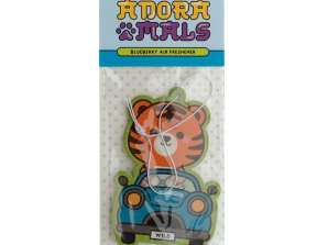 Adoramals Zoo Animals Alfie the Tiger Car Air Freshener per piece