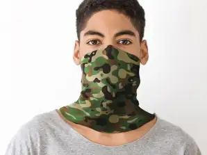 Camouflage hals varmere rør tørklæde