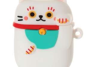 Maneki Neko Lucky Cat tok vezeték nélküli fejhallgató töltőtokhoz