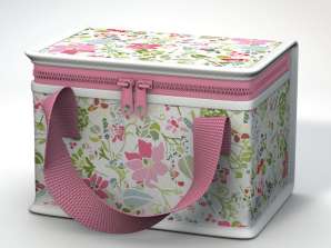 Julie Dodsworth Pink Flower RPET Cooler Bag Lunch Box