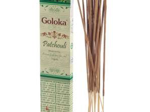 Goloka Masala Patchouli incense sticks per package