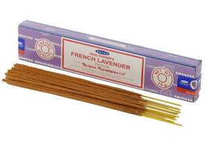01353 Satya fransk lavendel Nag Champa røgelsespinde pr. pakke