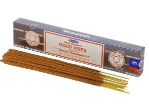 01355 Satya Good Vibes Nag Champa Incienso Sticks por paquete