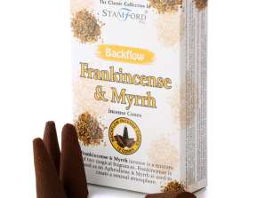 37425 Stamford Backflow Reflux Incense Cone & Myrrh per package