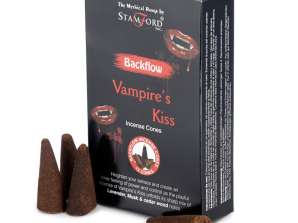 37484 Stamford Backflow Reflux Incense Cone Kiss of Vampires per package