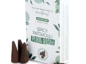 46405 Stamford Vegetable Reflux Incense Cone Spicy Patchouli per package