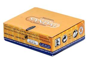 01433 Satya Nag Champa Sandal Wood Dhoop Incense Cone per package