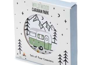 Wildwood Caravan Coaster 4 kpl setti