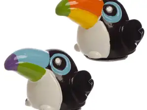 Toucan lip balm in molded container per piece