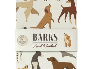 Barks Hund liniertes A5 Notizbuch aus Recyclingpapier