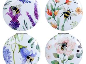 De Nectar Meadows Bee Pocket Mirror per stuk