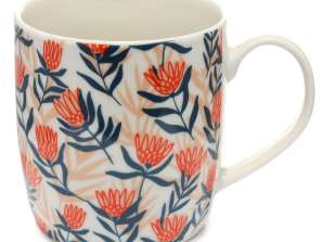 Vyberte si hrnček s kvetinovým porcelánom Bunch Protea