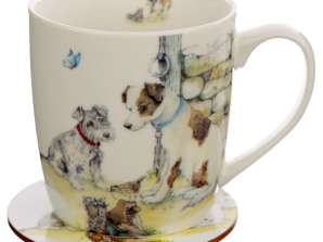 Jan Pashley Dog Mug & Coaster Set