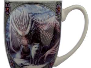 Lisa Parker Community Wolf and Dragon Porcelain Mug