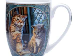 Caneca de gato de porcelana Lisa Parker Purrlock Holmes