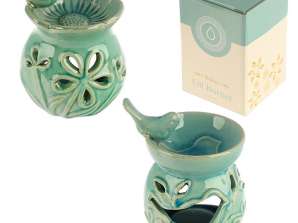 Eden Floral Birdbath Ceramic Fragrance Lamp