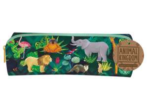 Animal Kingdom Wildlife Canvas Pencil Case