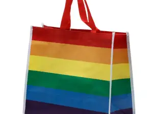 Rainbow пазарска чанта за многократна употреба RPET