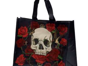 Lebky a růže Lebky a růže opakovaně použitelná nákupní taška RPET