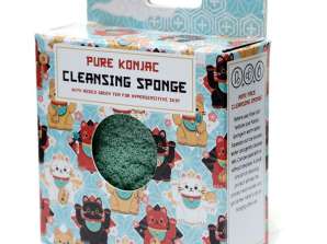Maneki Neko Lucky Cat Natural Konjac Cleaning Sponge Per Piece